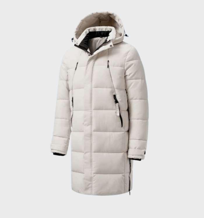 Klassieke parka winterjas met dikke capuchon