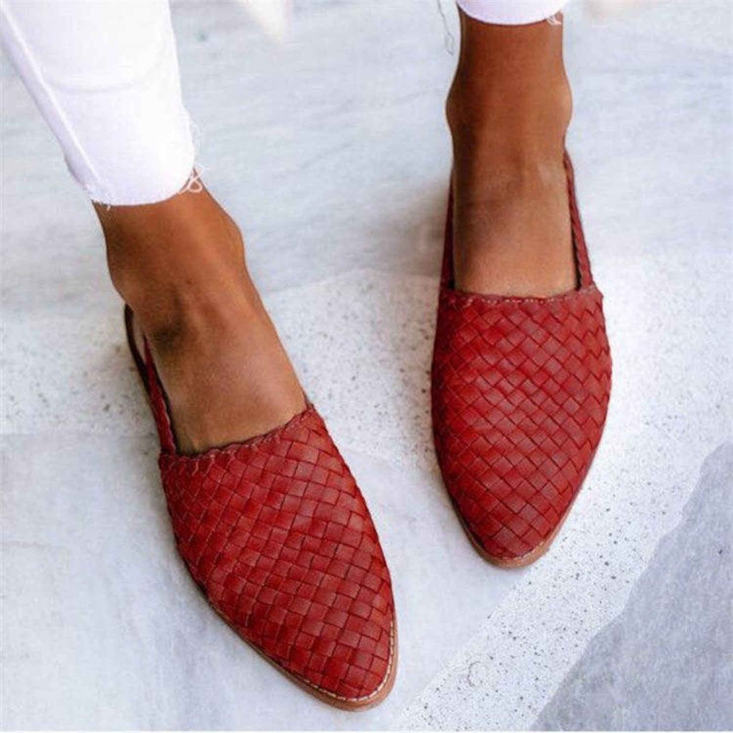 Casual Platte Sandaal | Slingback