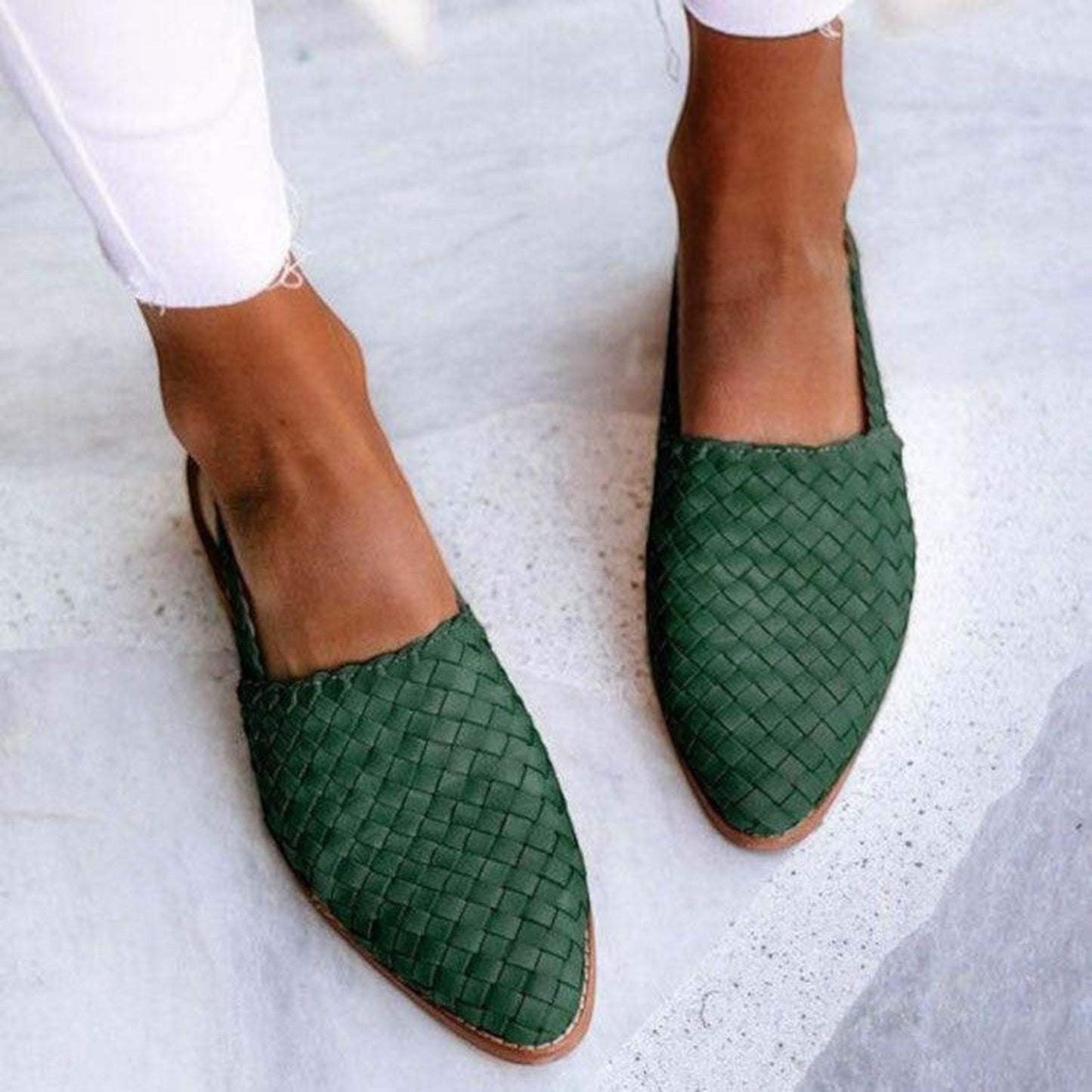 Casual Platte Sandaal | Slingback