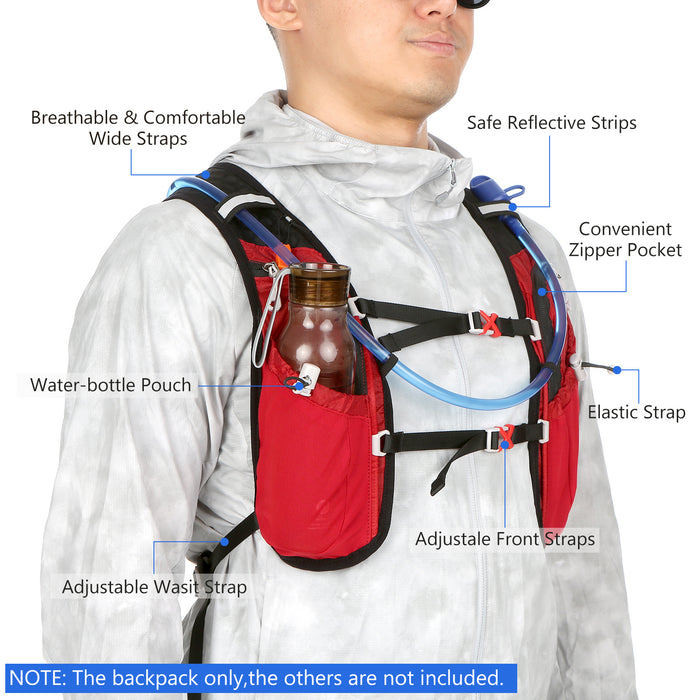 HydroFlow Sport Rugzak – 2L Hydratatiepack voor Hardlopen, Fietsen & Hiking | Lichtgewicht & Comfortabel