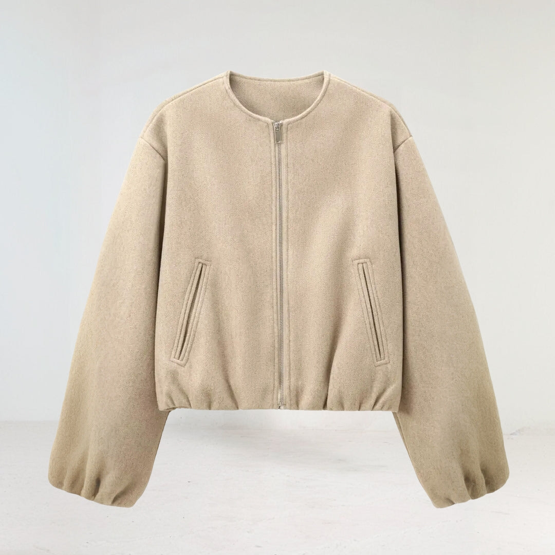 Kort Damesjasje Met Ronde Hals | Casual