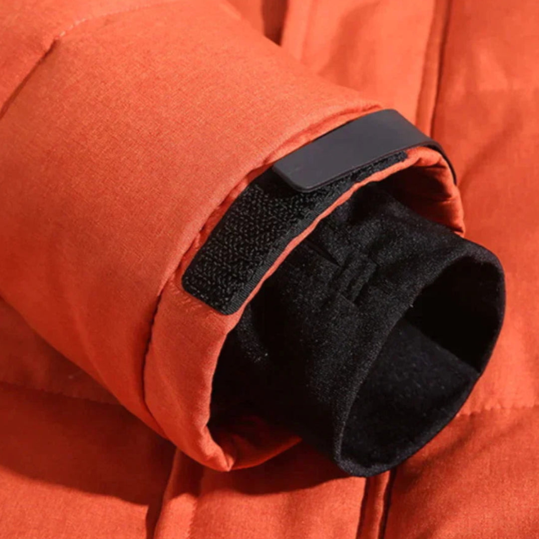 Heren Parka Winterjas Met Rits En Capuchon | Lange Mouwen