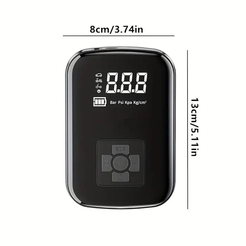 SmartPump Draagbare Luchtcompressor met LED Display - USB Opladen, Voor Banden, Fiets, Motor en Meer