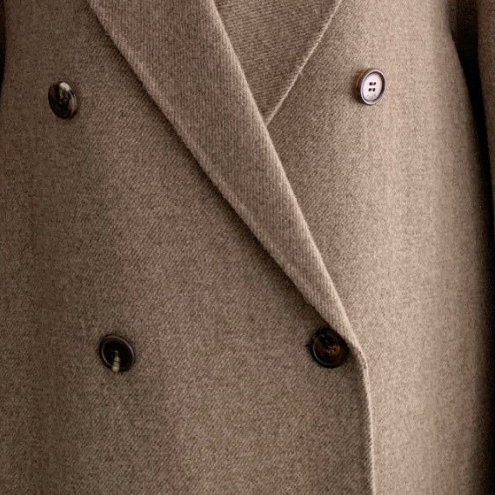 Lange Wintermantel Met Ceintuur | Rechte Pasvorm