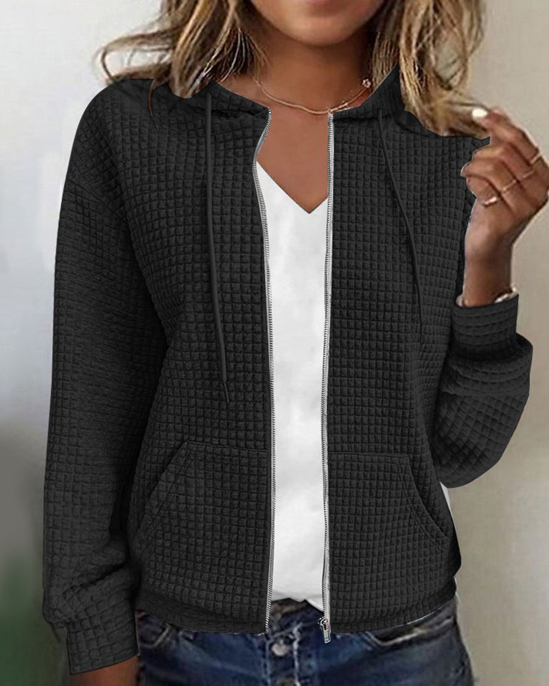 Stijlvol Vest Met Met Capuchon | Lange Mouwen