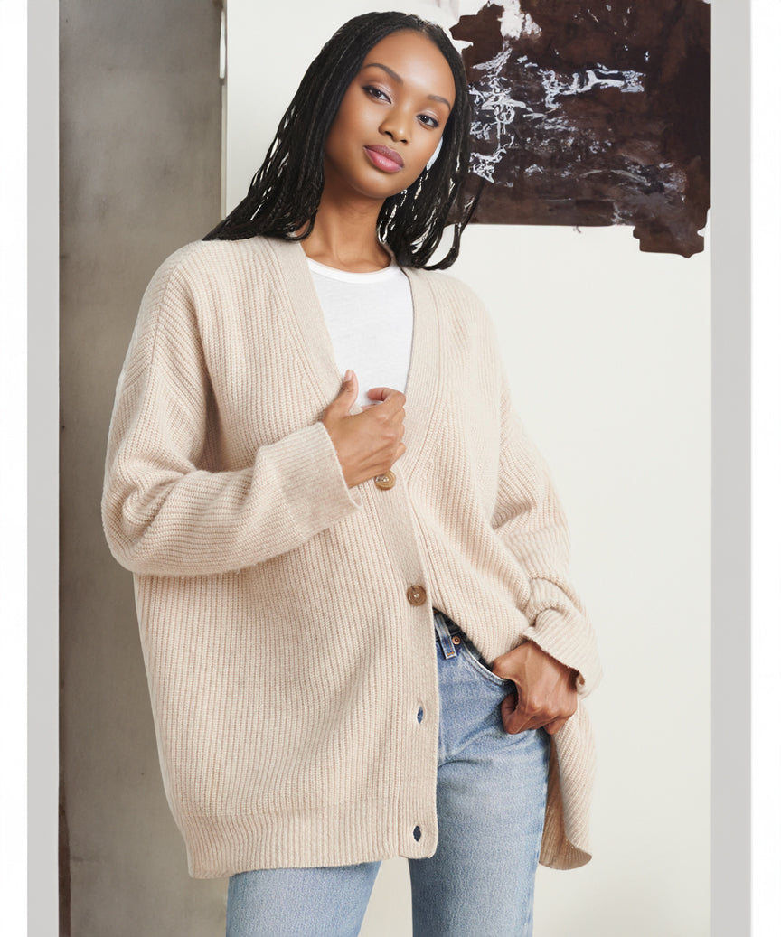 Stijlvol Vest Met V-hals | Oversized