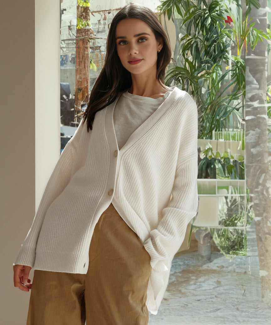 Stijlvol Vest Met V-hals | Oversized