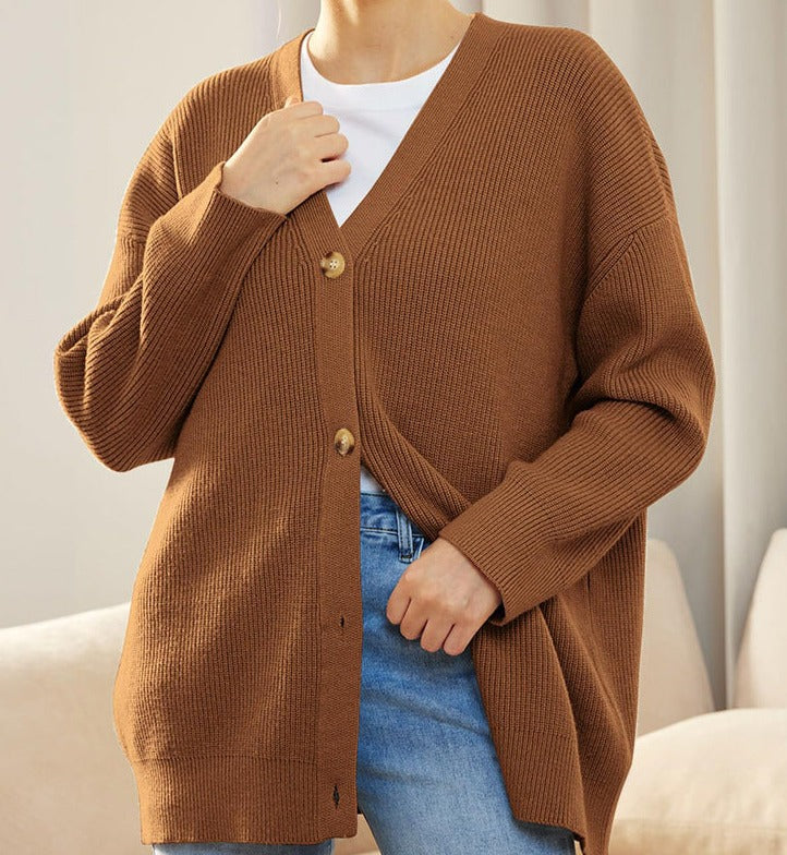 Stijlvol Vest Met V-hals | Oversized