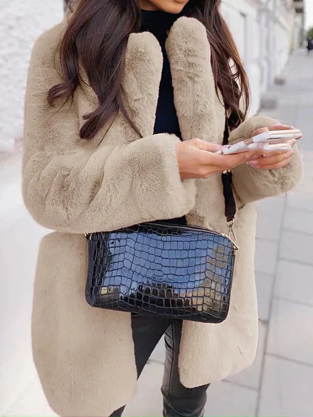 Stijlvolle Teddy Jas Met Open Voorkant | Herfst