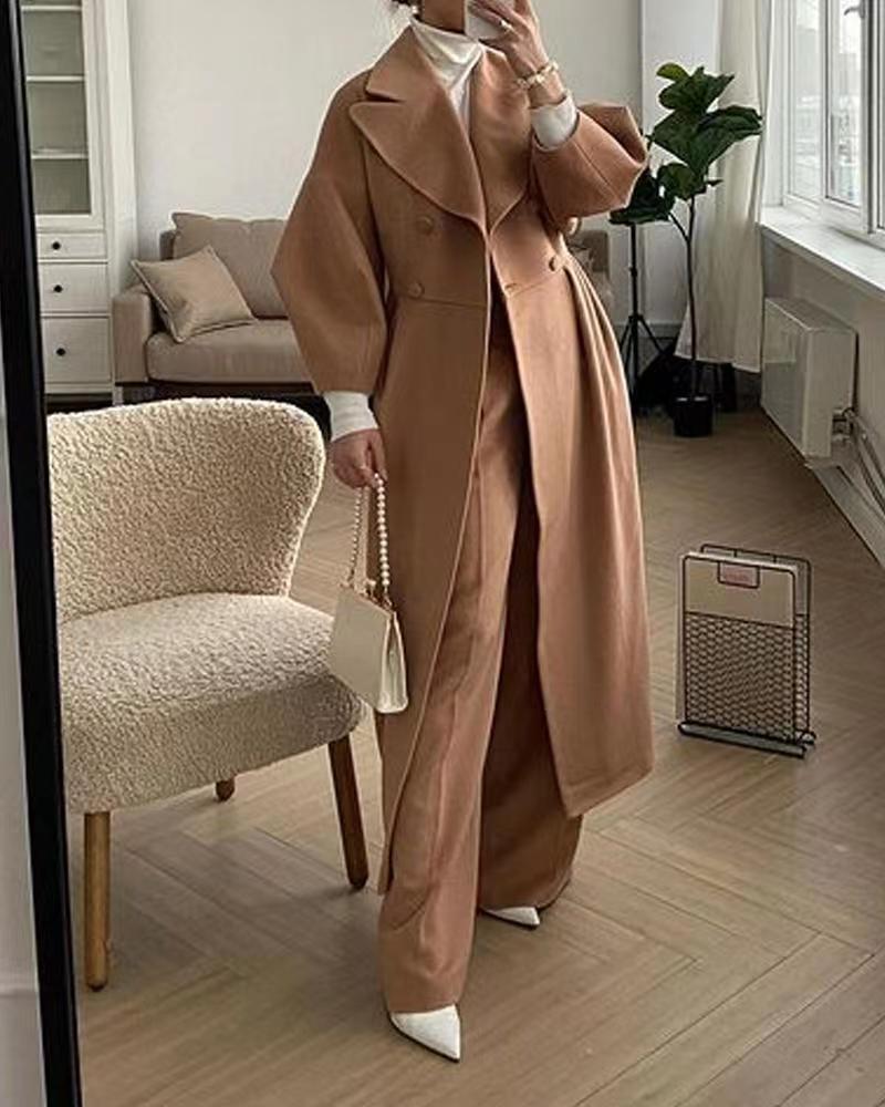 Stijlvolle Lange Trenchcoat | Reverskraag