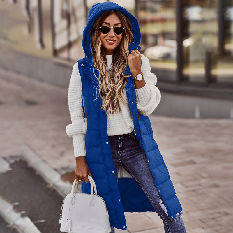 Lang Gewatteerd Vest | Warm