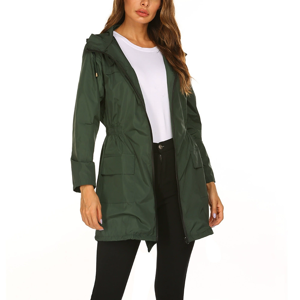 Casual Regenjas Met Capuchon | Lang