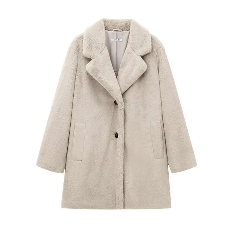 Oversized Winterjas Met Teddybont | Warm