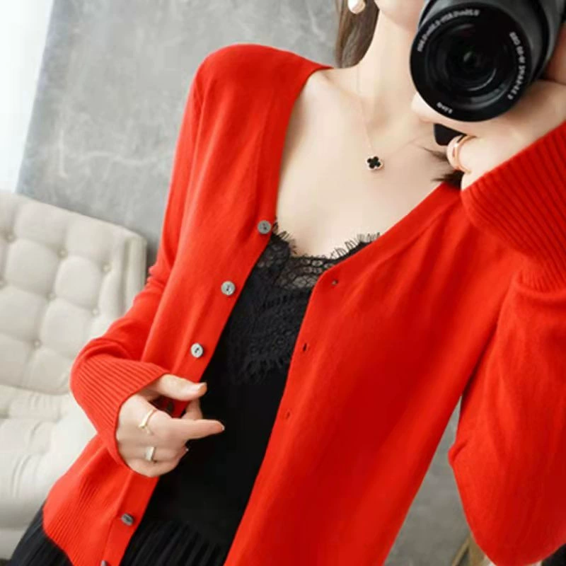 Casual Vest Met V-hals | Knoopsluiting