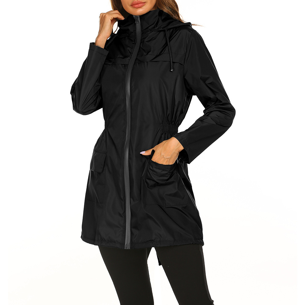 Casual Regenjas Met Capuchon | Lang