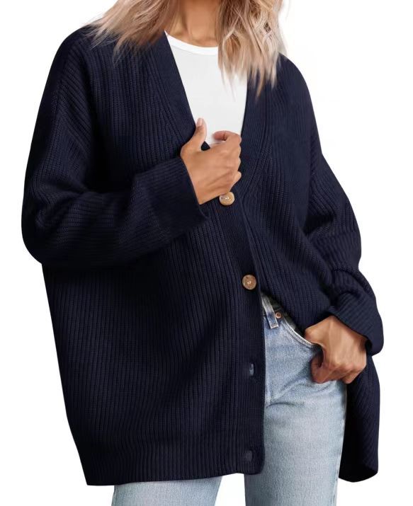 Gestreept Vest Met V-hals | Oversized