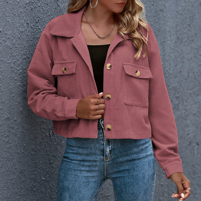 Casual Kort Overgangsjasje | Knoopsluiting