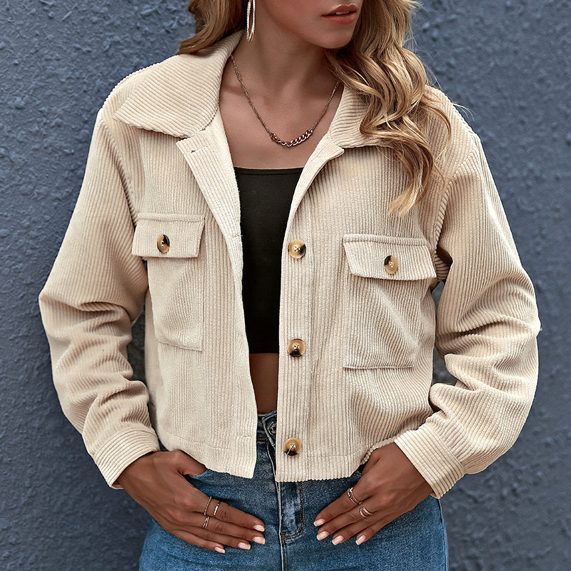Casual Kort Overgangsjasje | Knoopsluiting