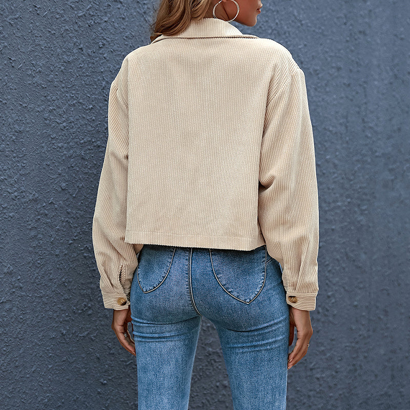 Casual Kort Overgangsjasje | Knoopsluiting