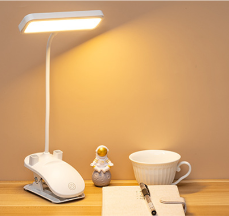 LumaFlex – Draagbare LED Tafellamp met Telefoonhouder en Verstelbare Helderheid