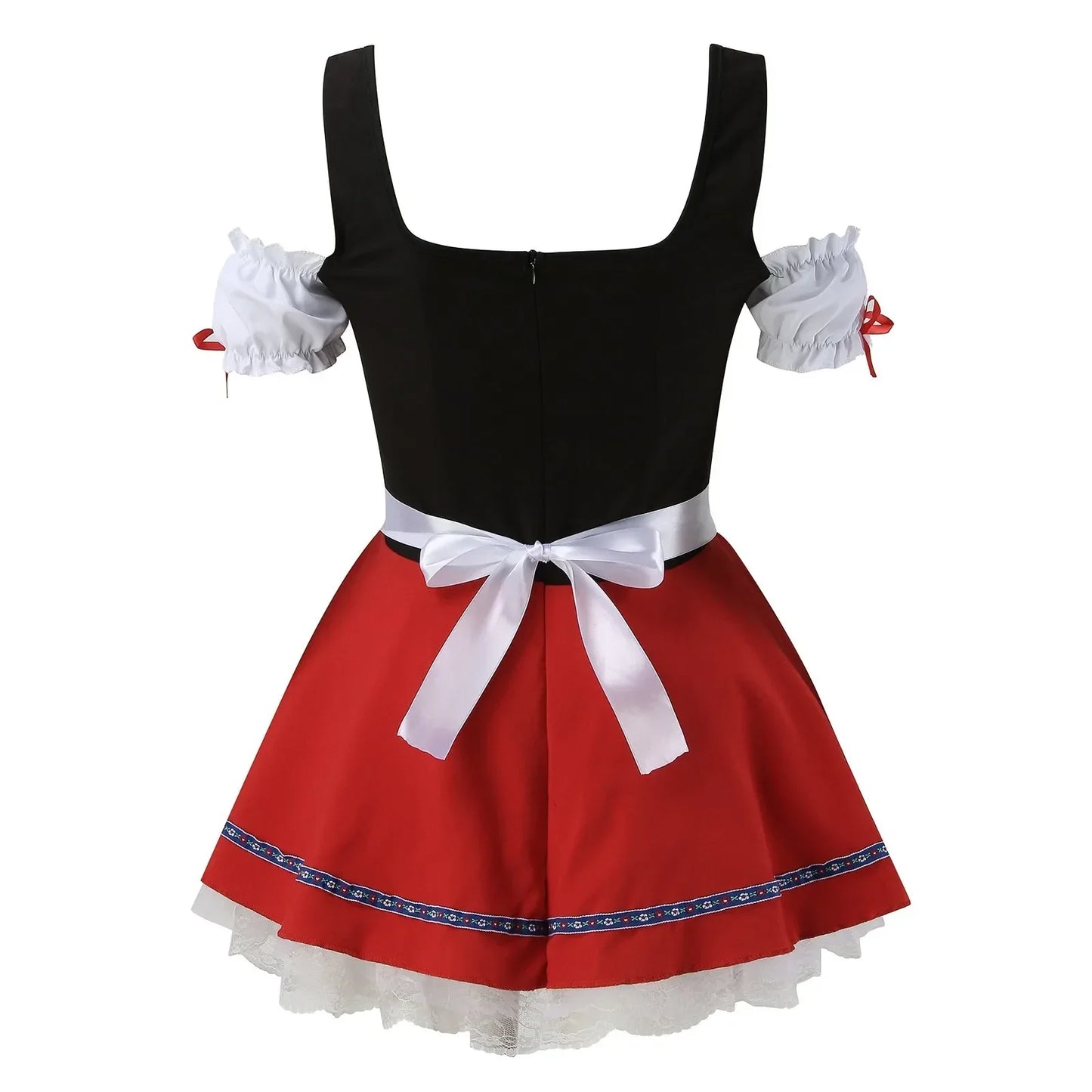 Rode Traditionele Oktoberfest Dirndl