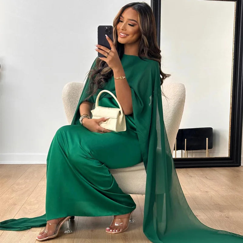 Lange Satijnen Feestjurk | Maxi