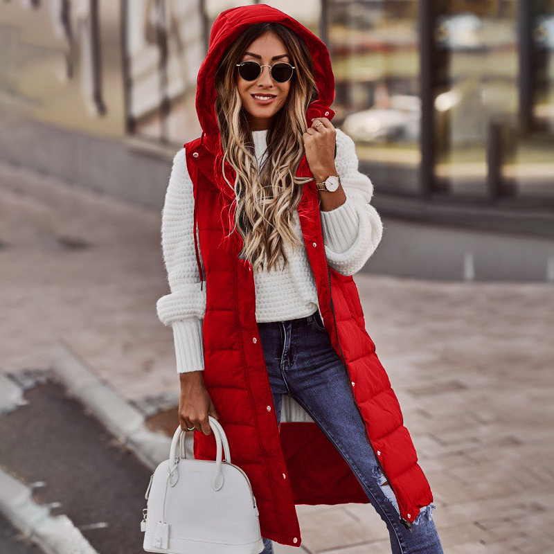 Lang Gewatteerd Vest | Warm