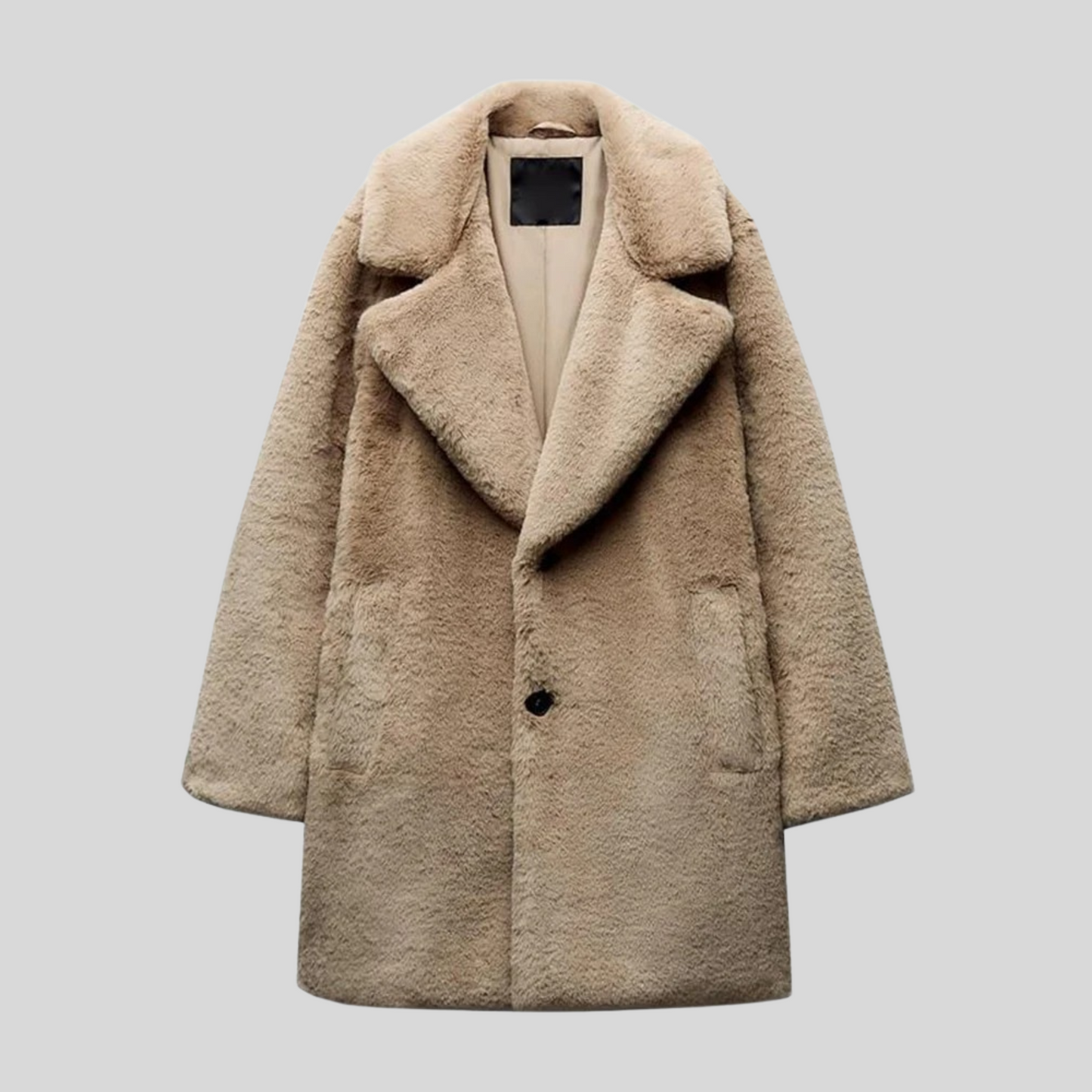 Oversized Winterjas Met Teddybont | Warm