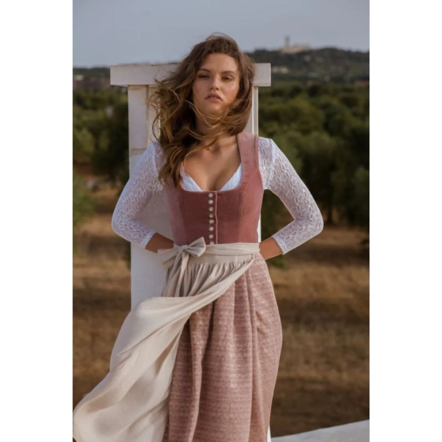Traditionele Jurk Met Lange Mouwen | Midi