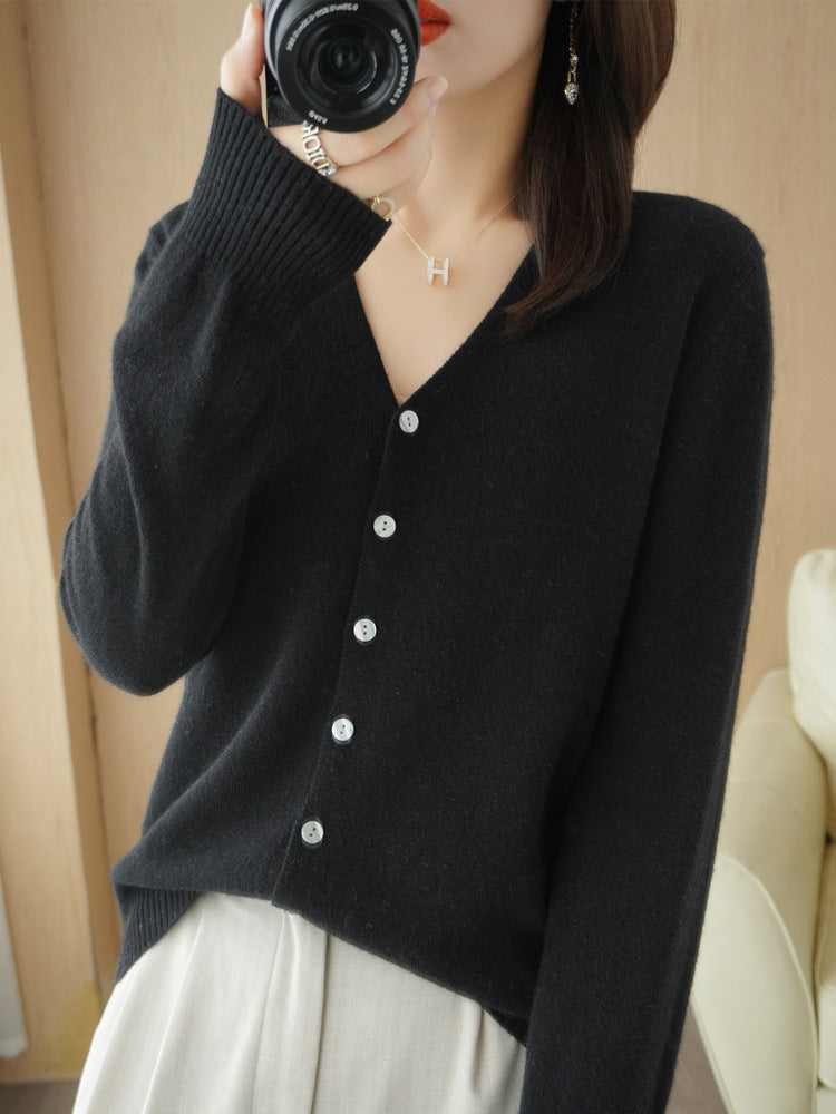 Casual Vest Met V-hals | Knoopsluiting