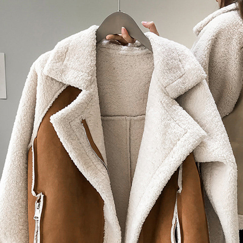 Stijlvol Tweekleurige Teddyjas | Oversized