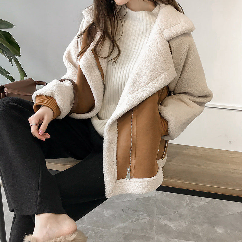 Stijlvol Tweekleurige Teddyjas | Oversized