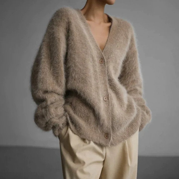 Gebreid Vest Met Knoopsluiting | Lange Mouwen