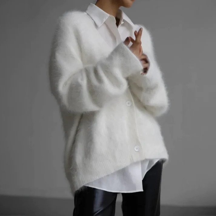 Gebreid Vest Met Knoopsluiting | Lange Mouwen