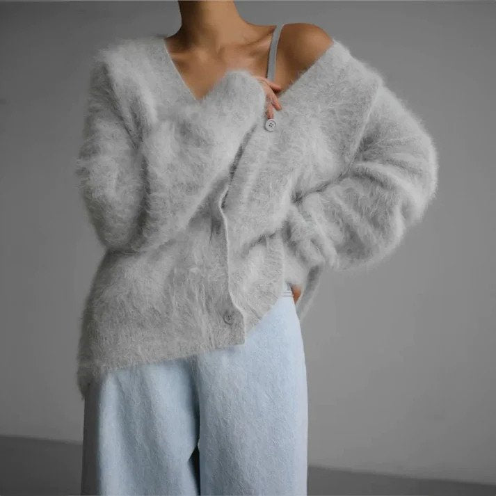 Gebreid Vest Met Knoopsluiting | Lange Mouwen