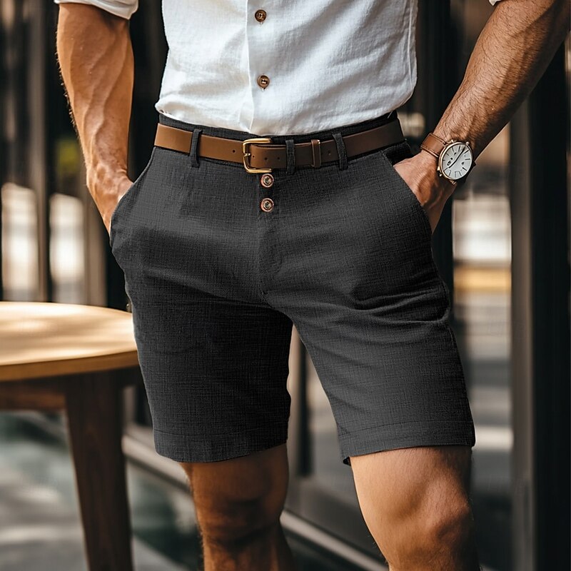 Stijlvolle Korte Broek Met Knoopsluiting Voor Heren | Zomer