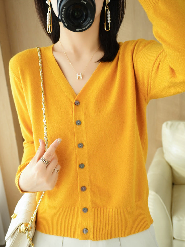 Casual Vest Met V-hals | Knoopsluiting