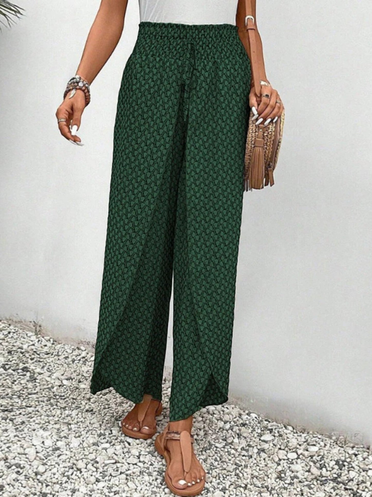 Zomerbroek Met Wijde Pijpen | Hoge Taille