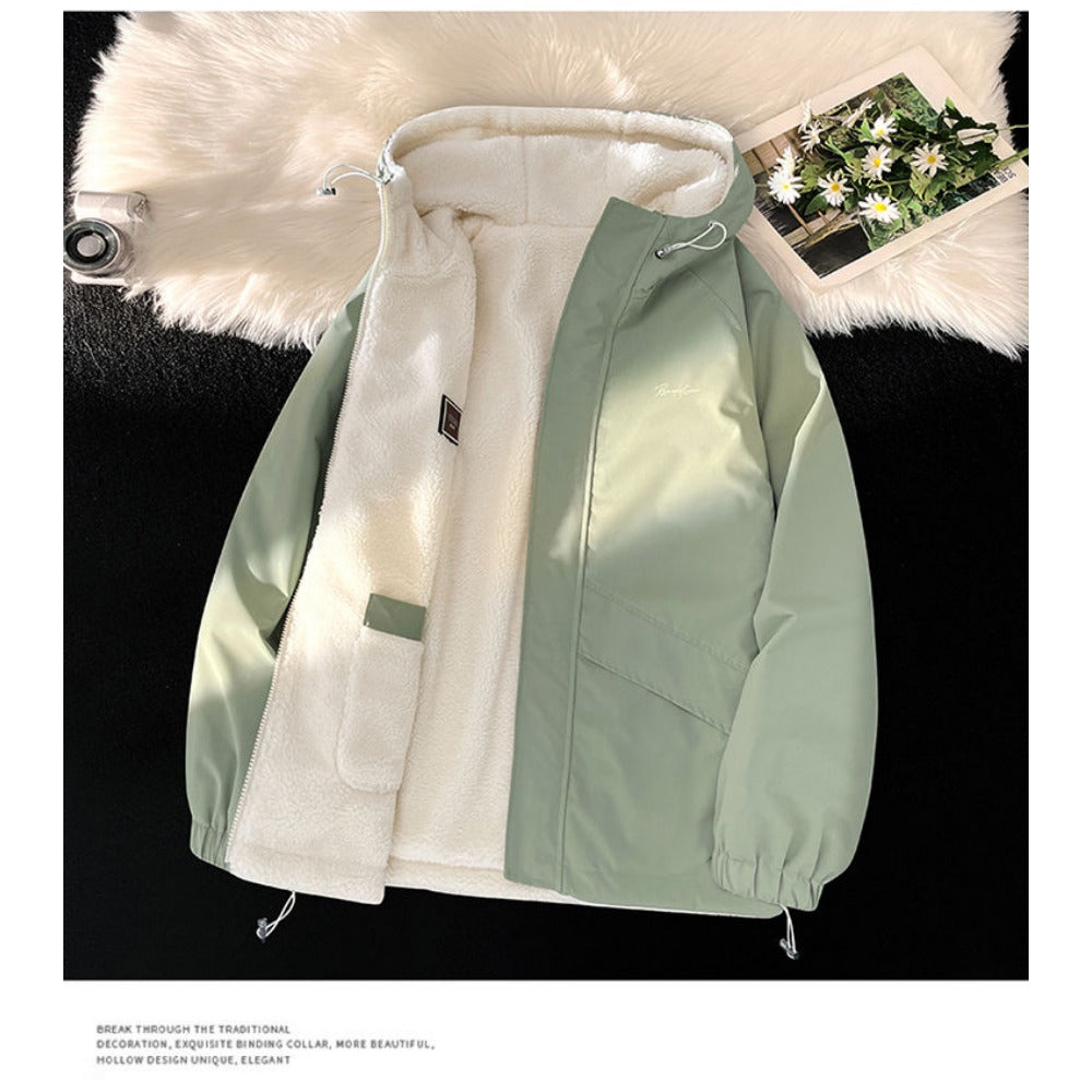 Omkeerbare Fleece Winterjas Voor Mannen | Met Capuchon