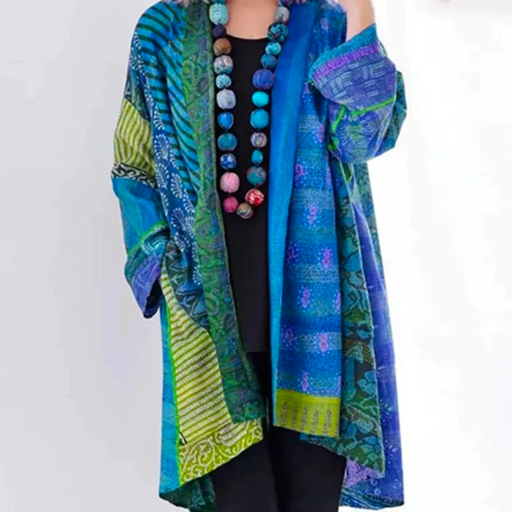Vintage Meerkleurig Cardigan | Losse Pasvorm
