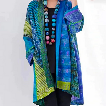 Vintage Meerkleurig Cardigan | Losse Pasvorm