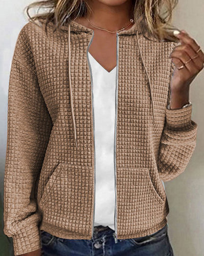 Stijlvol Vest Met Met Capuchon | Lange Mouwen