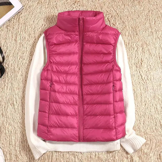 Casual Bodywarmer Met Hoge Hals | Mouwloos