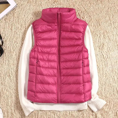 Casual Bodywarmer Met Hoge Hals | Mouwloos