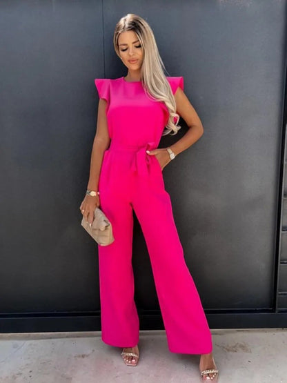 Elegante Jumpsuit Met Wijde Pijpen | Mouwloos