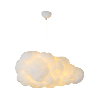 Wolkachtige Witte Hanglamp voor een Rustige Slaapkamerlook