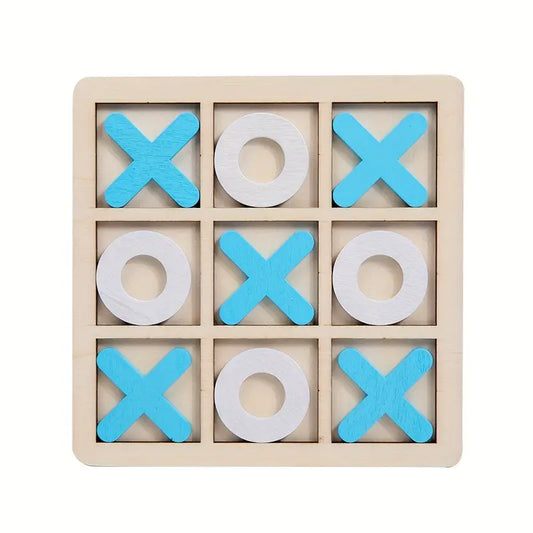 Houten XOXO Bordspel – Klassiek Boter-Kaas-en-Eieren Strategiespel