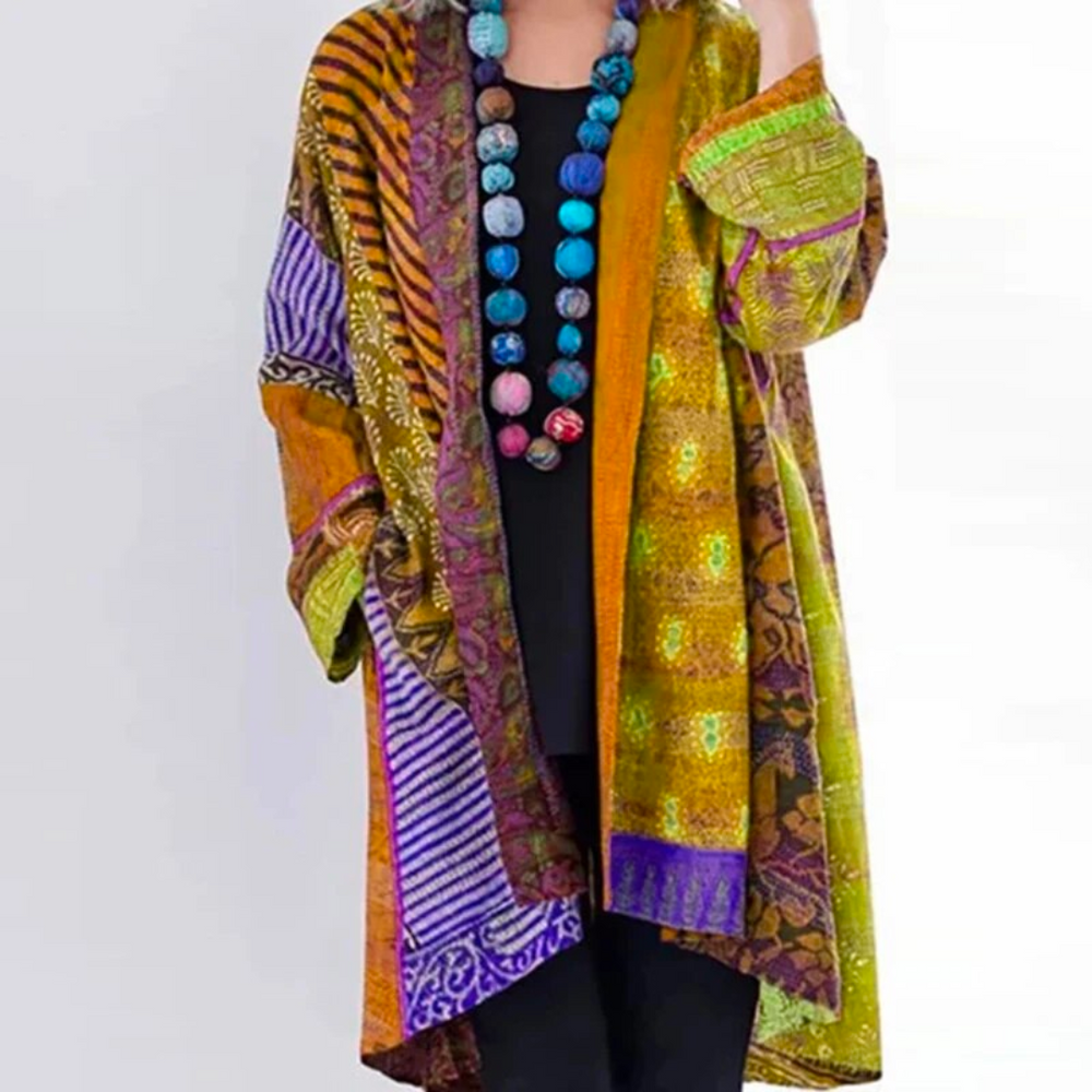 Vintage Meerkleurig Cardigan | Losse Pasvorm