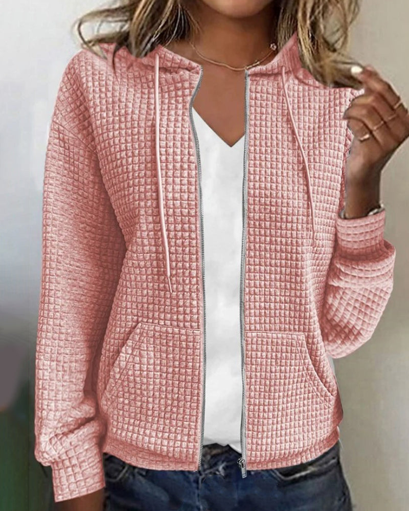 Stijlvol Vest Met Met Capuchon | Lange Mouwen