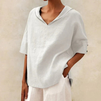 Comfortabele Blouse Met V-hals | Lichtgewicht